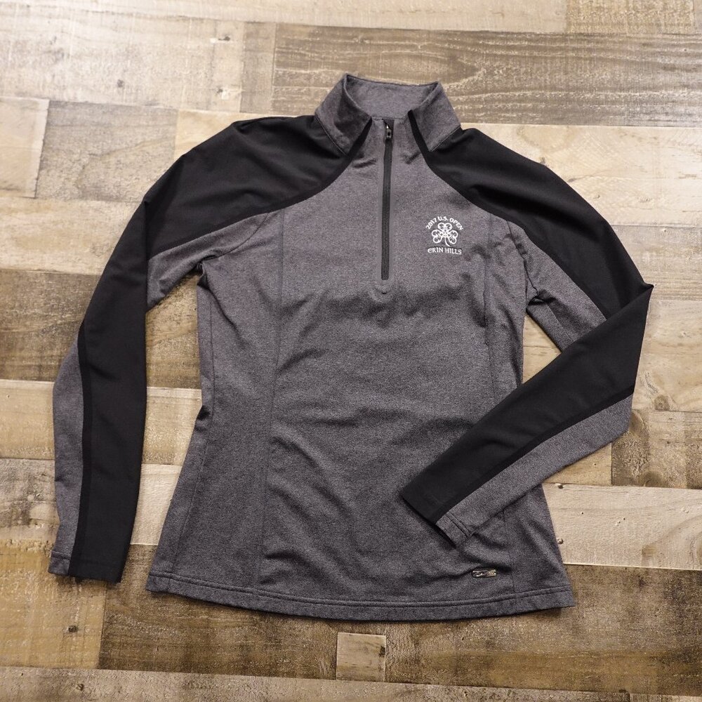 Sunice 2017 U.S. Open Erin Hills Quarter Zip Pullover Women’s Small Gray‎